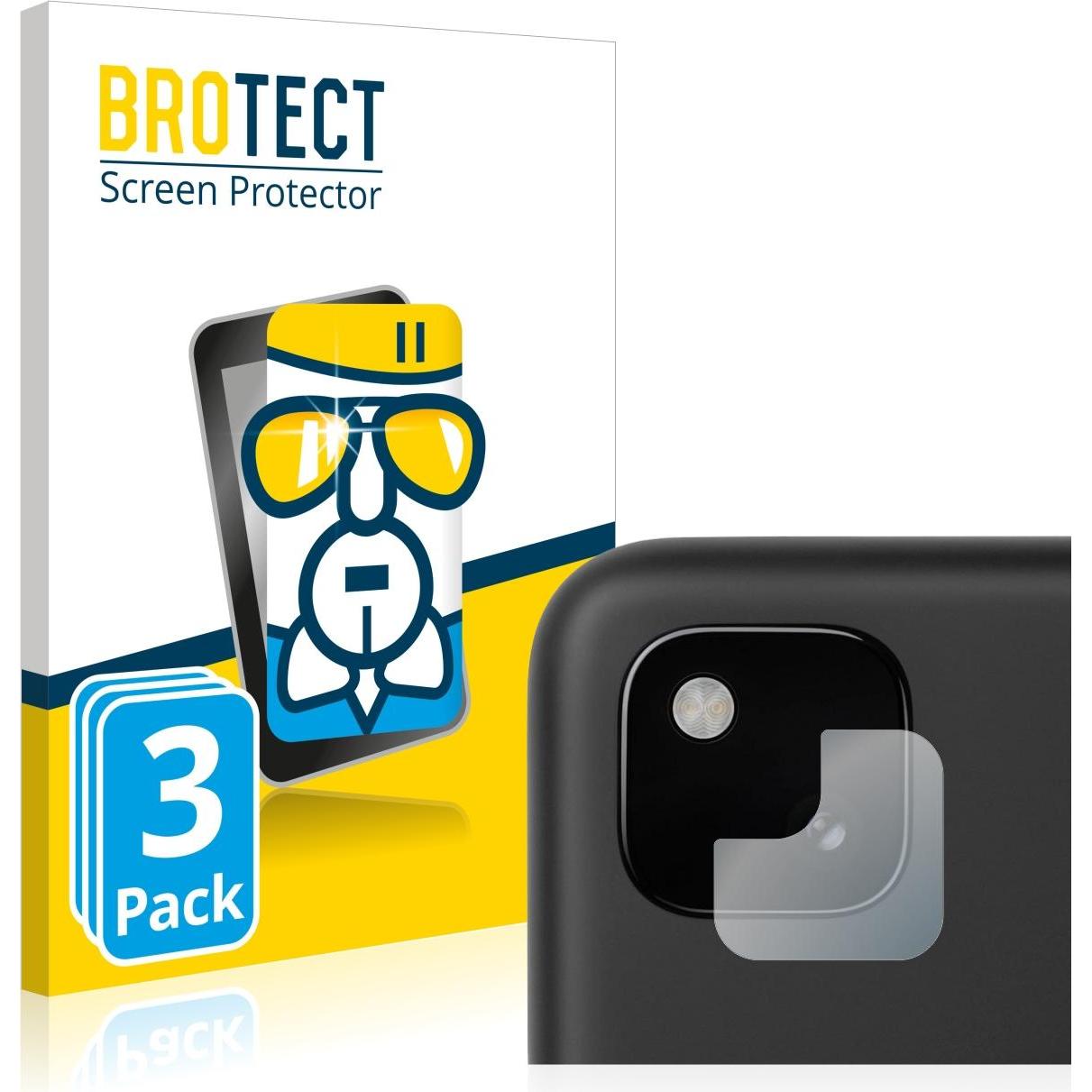 Thumbnail - BROTECT AirGlass Panzerglasfolie (3 Stück, Google Pixel 4a), Smartphone Schutzfolie, Transparent