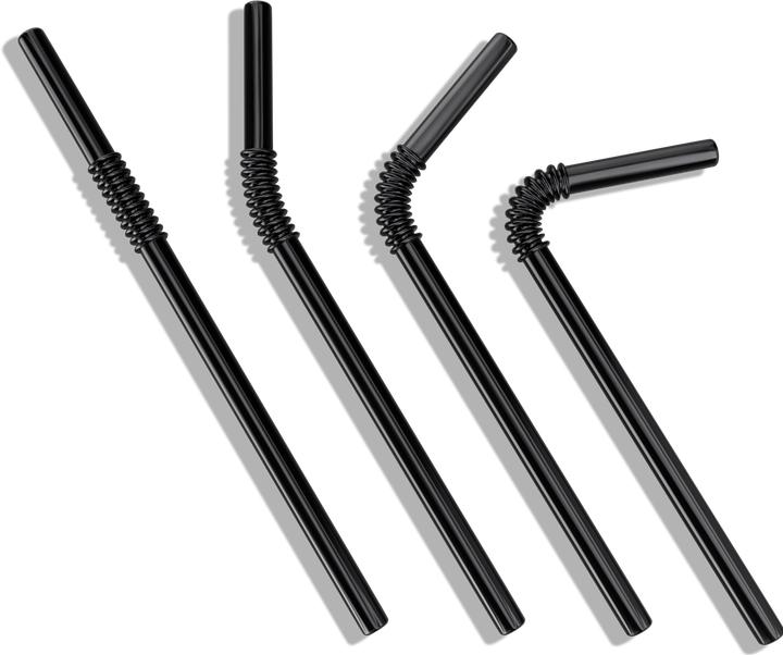 Image du produit Turtleneck Straw Pailles pliables en acier inoxydable (4 x)