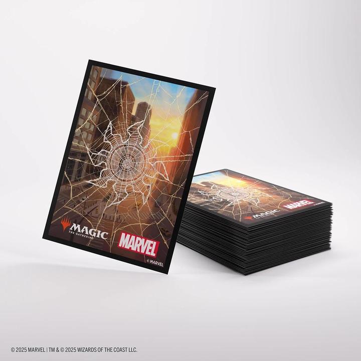 Actual product image Gamegenic Magic: The Gathering | Marvel s Spider-Man Premium Art Sleeves - Spider-Man Plains