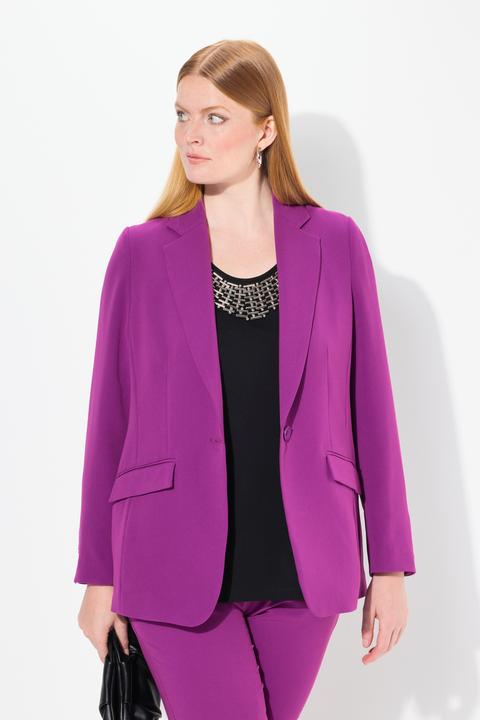 Produktbild Ulla Popken Blazer, Acetat, Reverskragen, Knopfverschluss (42)