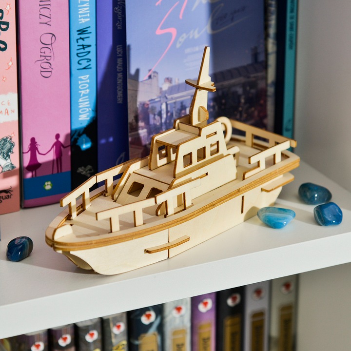 Actual product image Little Story Wooden Puzzle Model 3D - Boat