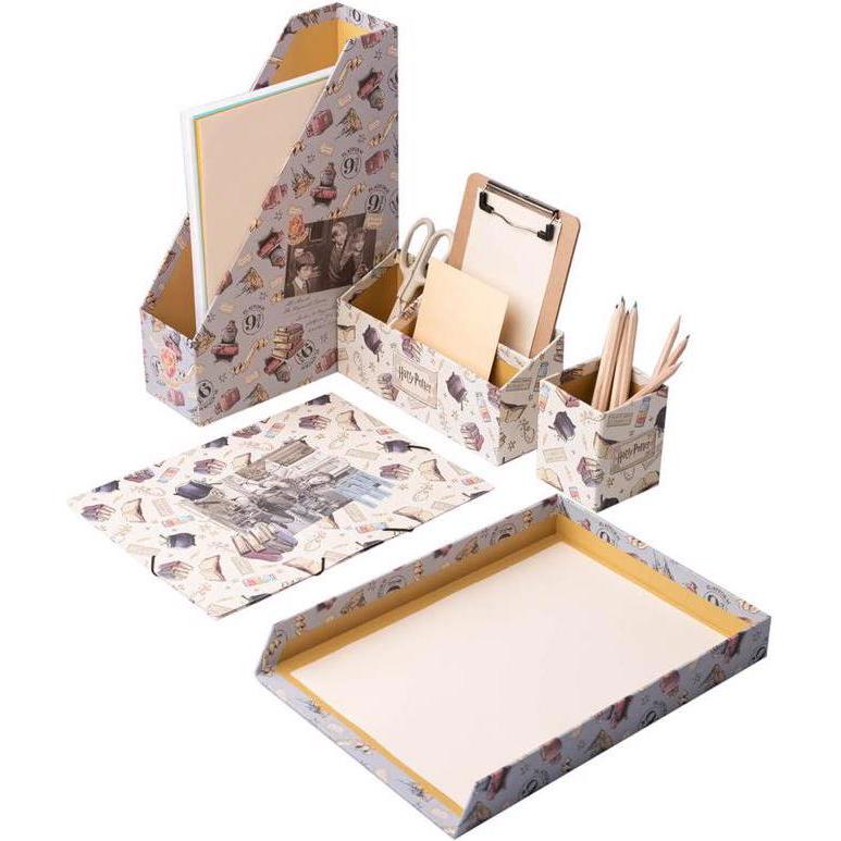 TH Products, Schreibtisch Accessoire, Stiftehalter Harry Potter 5-teilig, Beige