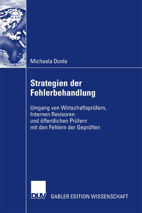 Actual product image Strategien der Fehlerbehandlung (German, Michaela Donle, 2007)