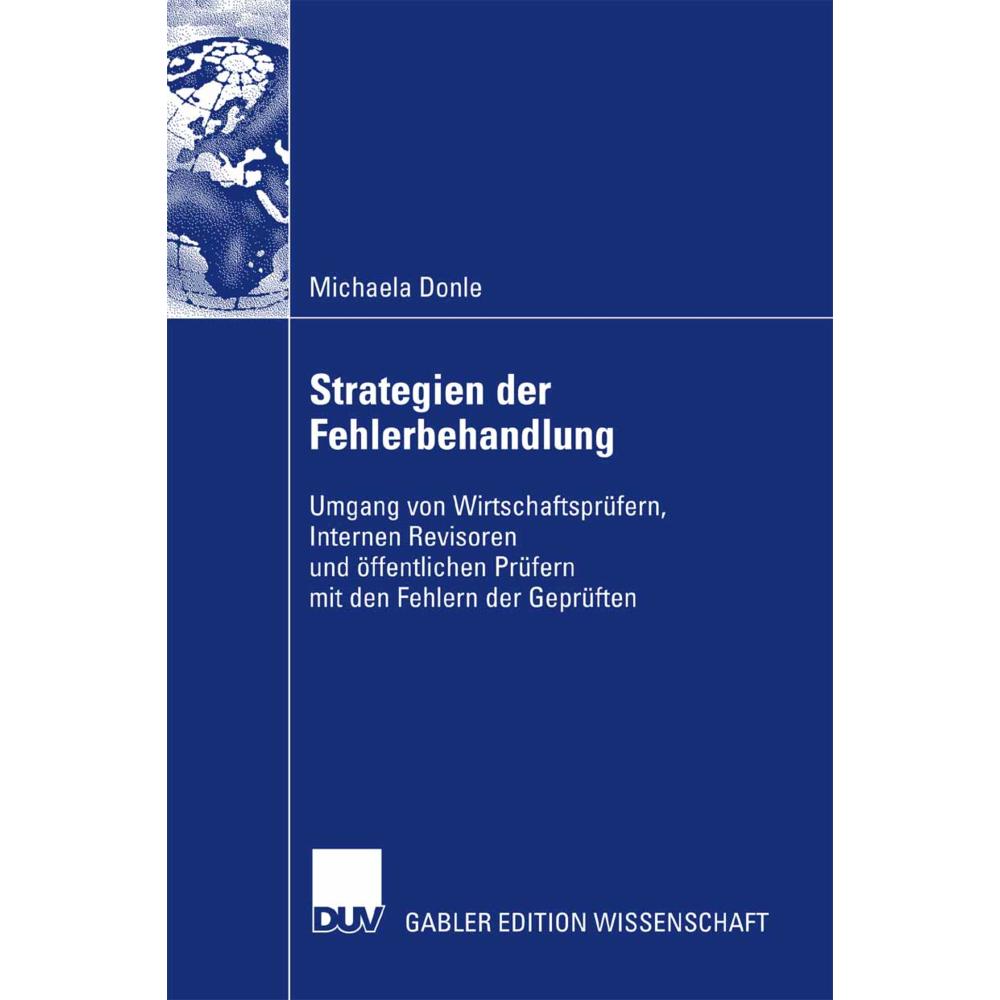 Strategien der Fehlerbehandlung, Fachbücher von Michaela Donle