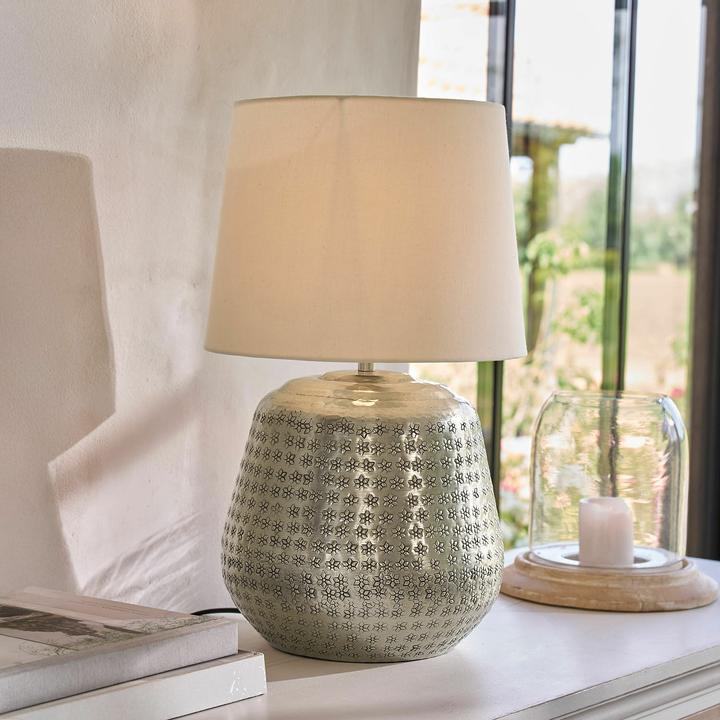 Immagine prodotto Loberon Tischlampe Blancos silber (E27)