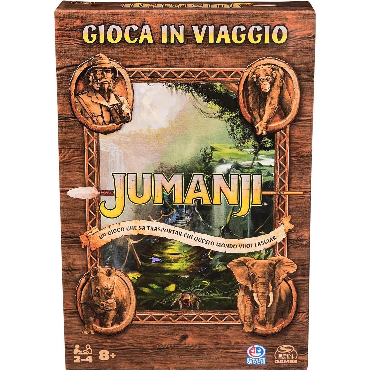 Spin Master Multicolore Jumanji Gioca In (Inglese, Italiano, Tedesco, 2 - 4 Giocatori)