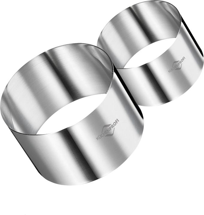 Küchenprofi Vorspeisenringe 2 x ø 8 cm, 2 x ø 6 cm