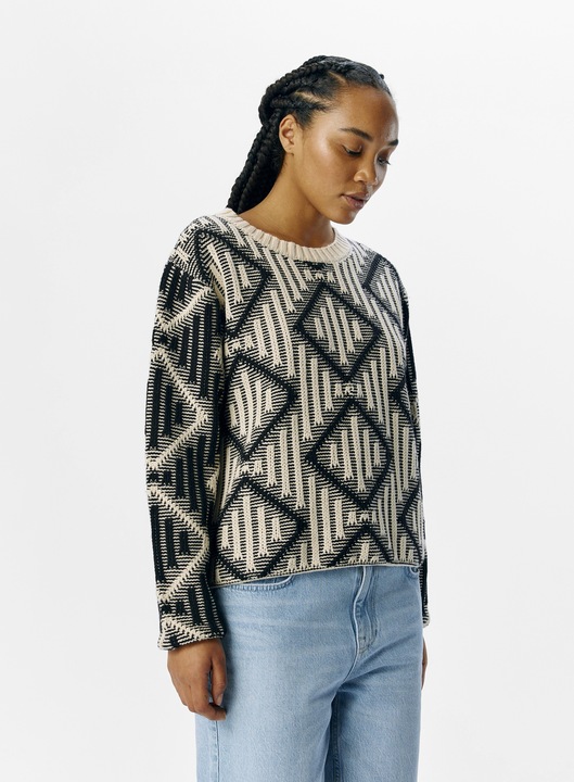 Image du produit Object Pull en maille à motifs (S)