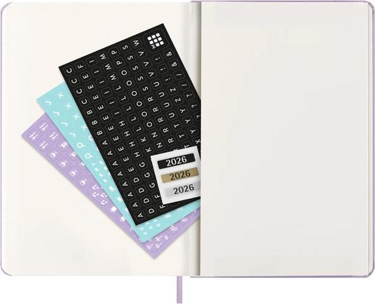 Actual product image Moleskine TAKA 2026 LG HC Past.Flieder (13 x 21 cm, English)