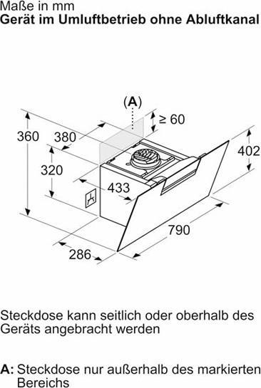 Actual product image Bosch Hausgeräte Series 4 DWK87FN60 (Wall hood)