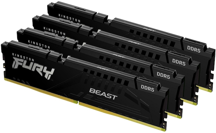 Kingston Fury Beast (4 x 32GB, 5200 MHz, DDR5 RAM, DIMM)