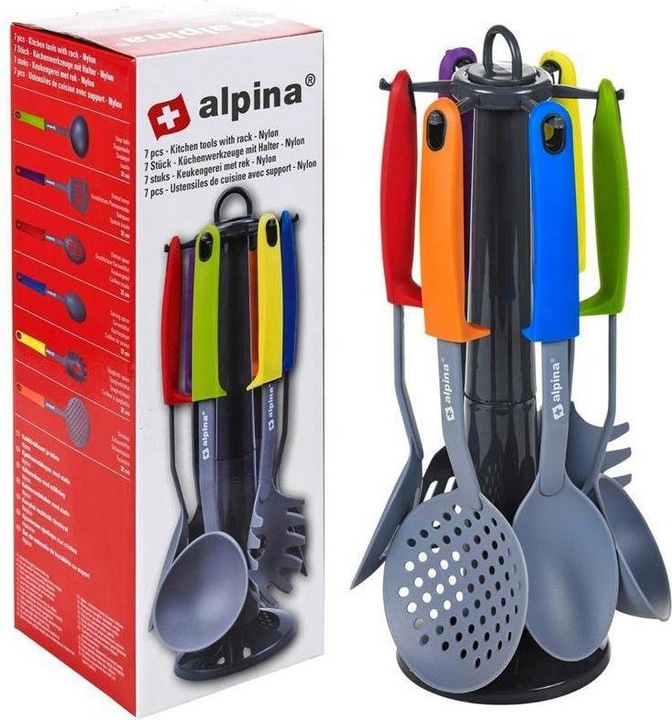 Actual product image Alpina Garden Kitchen tools with holder (7 pieces)