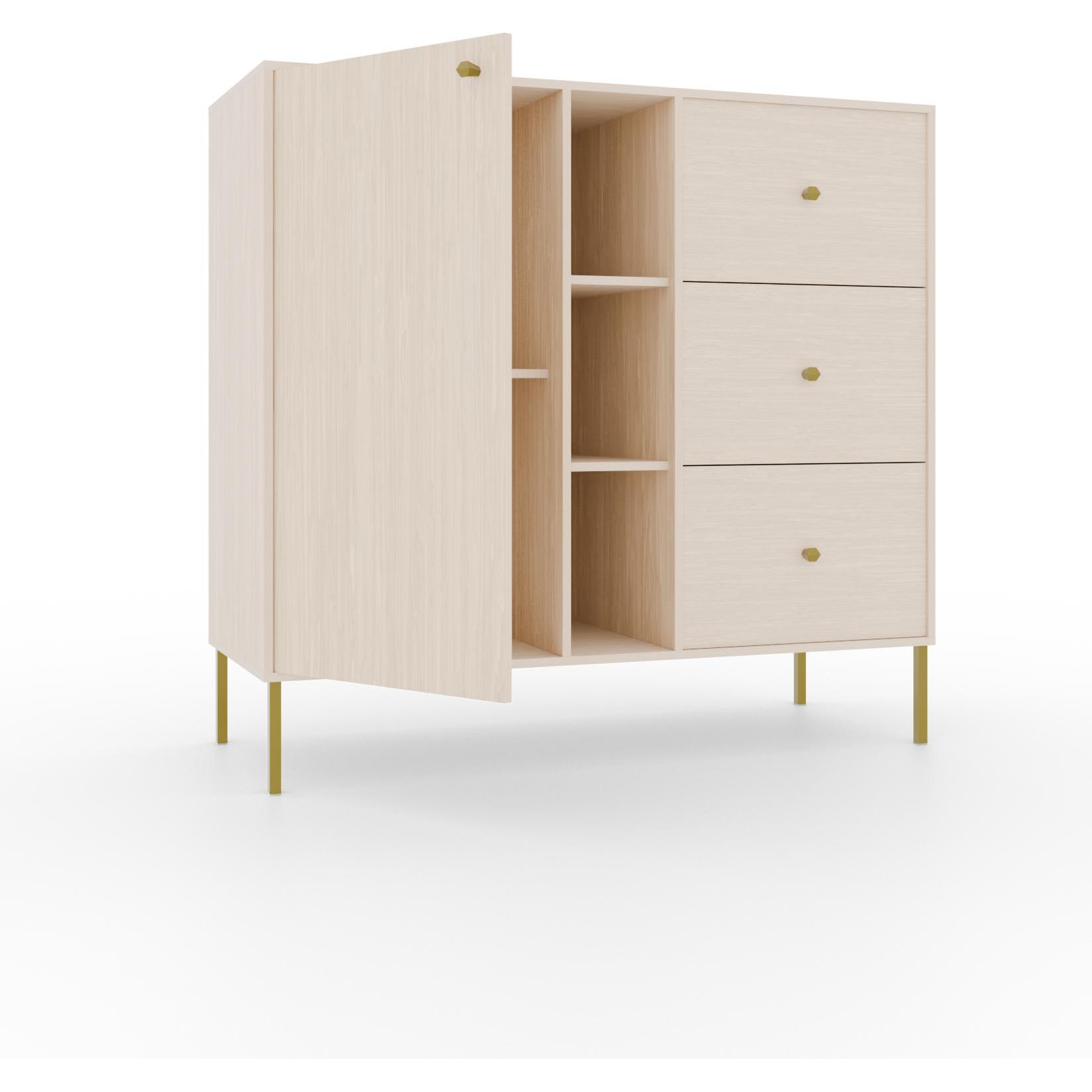 ADRK Furniture, Kommode + Sideboard, Tili 1D 3S 3P Kommode (100.5 x 41 x 95 cm)