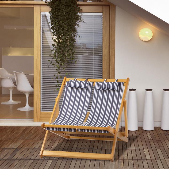 Produktbild Outsunny Liege mit Kopfstütze (108 cm)