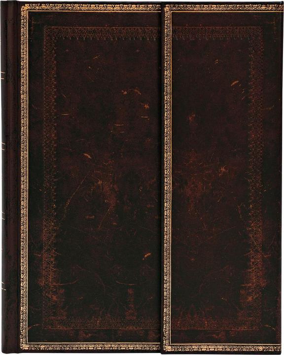 Actual product image Paperblanks Black Morocco Leather Flexi - Notebook (Special, Plain, Hardcover)
