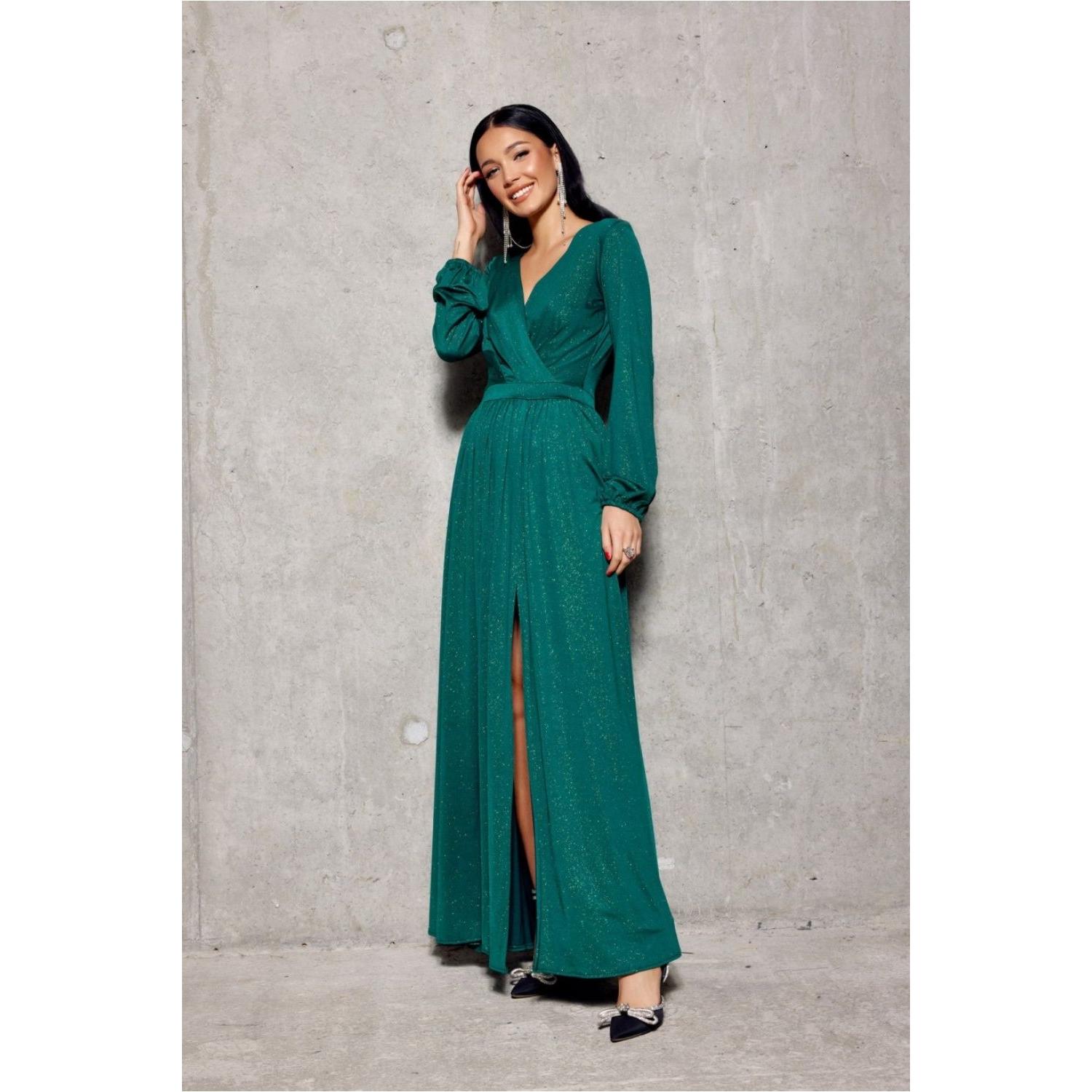 Roco Fashion, Damen, Kleider, Langes Kleid model, Grün, (34)