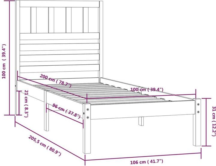 Actual product image VidaXL Zowie (100 x 200 cm)