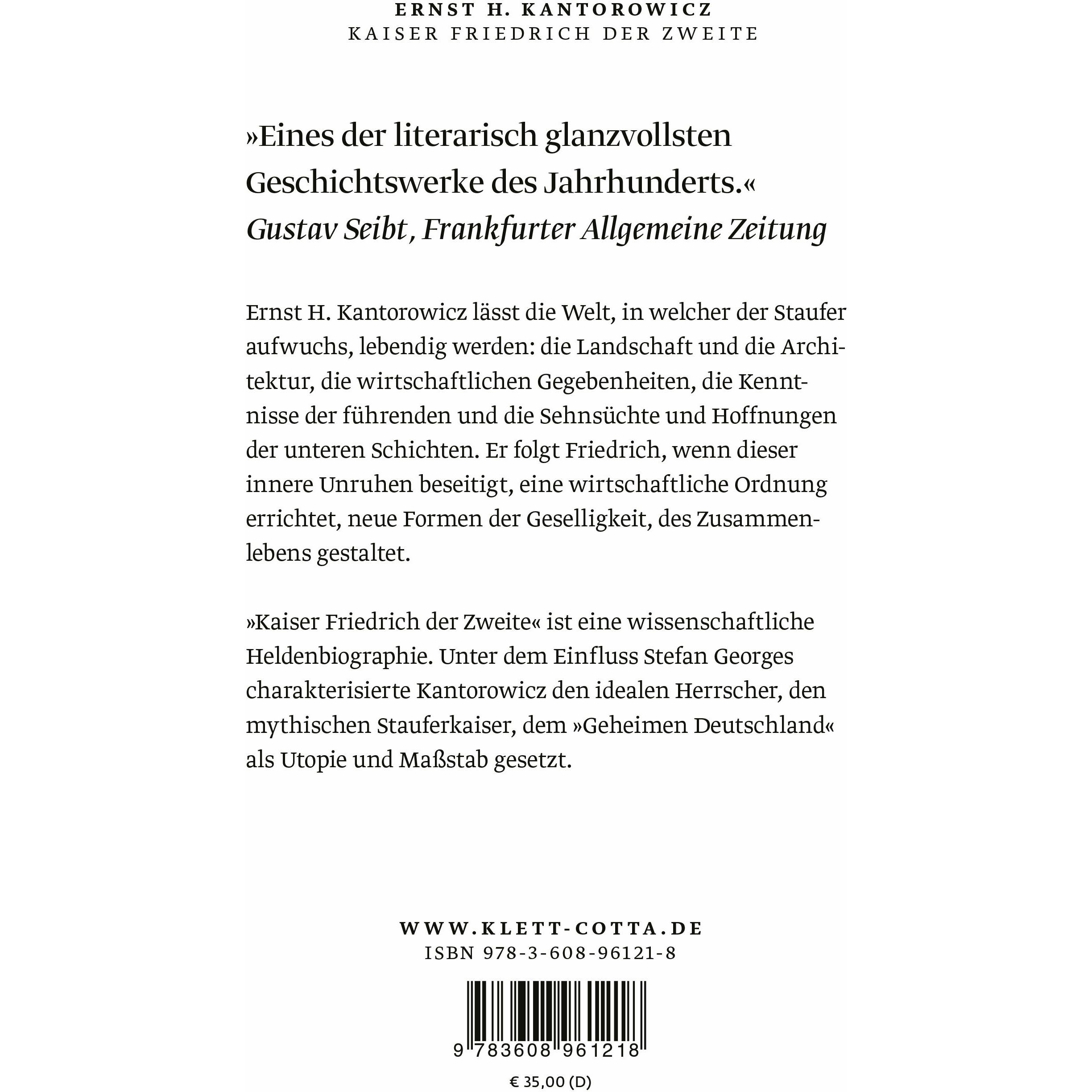 Thumbnail - Kaiser Friedrich der Zweite, Fachbücher von Ernst H. Kantorowicz