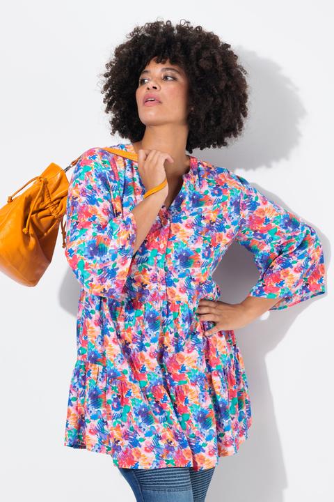 Immagine prodotto Angel of Style Long-Tunika, Classic Fit, floraler Druck (46)