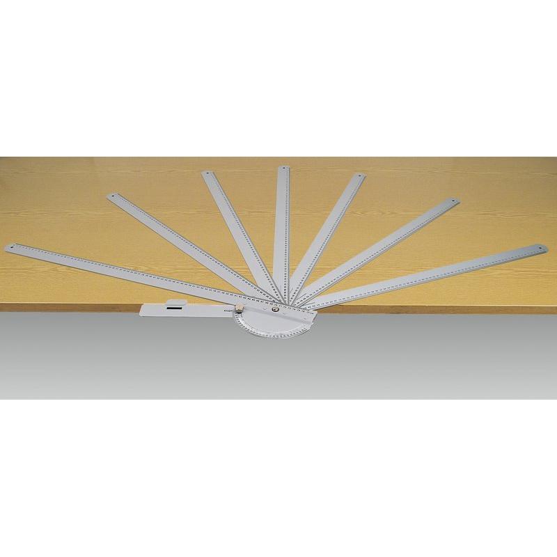 Mannesmann, Winkelmesser, Multifunktionswinkel mit Tischklemme, 770 mm