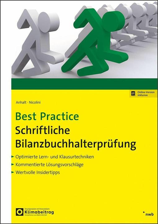 Actual product image Best Practice Schriftliche Bilanzbuchhalterprfung (German, Hans J. Nicolini, Norbert Anhalt, 2025)