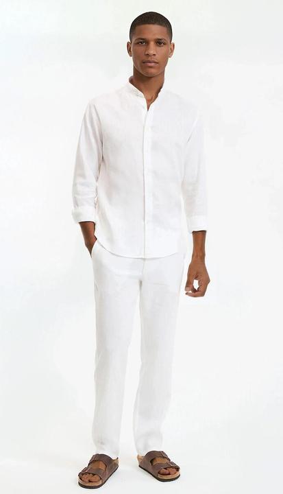 Produktbild La Redoute Collections Gerades Leinenhemd Signature mit Stehkragen (L)