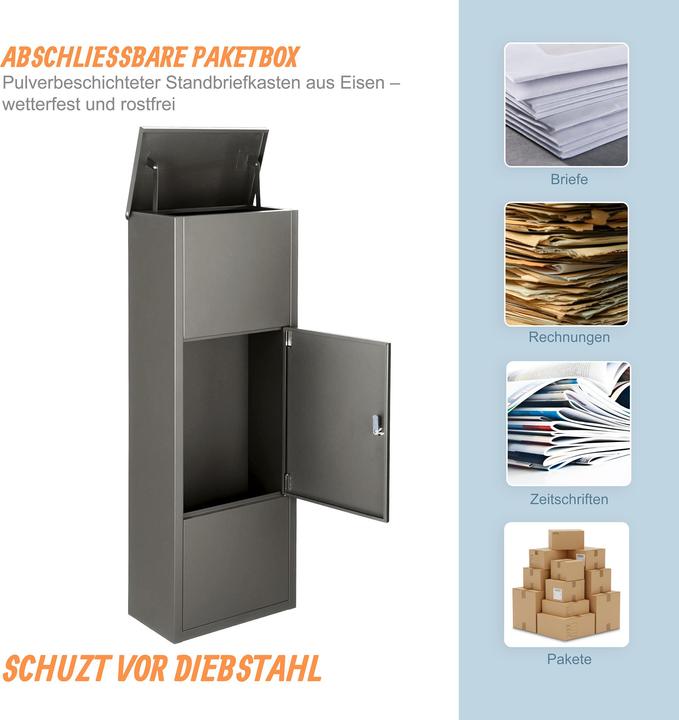 Actual product image Relaxdays parcel box