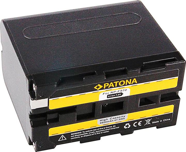 Actual product image Patona NP-F970 charger set + 2 batteries (Rechargeable battery, Charger)