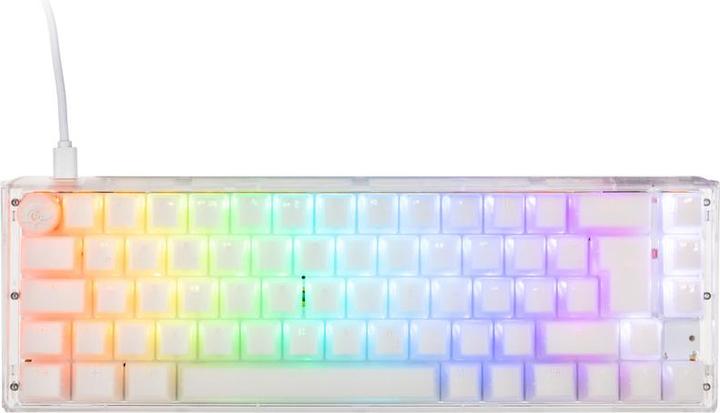Actual product image Ducky One 3 Aura White SF Gaming Keyboard, RGB LED - Kailh Jellyfish Y (DE, Cable)