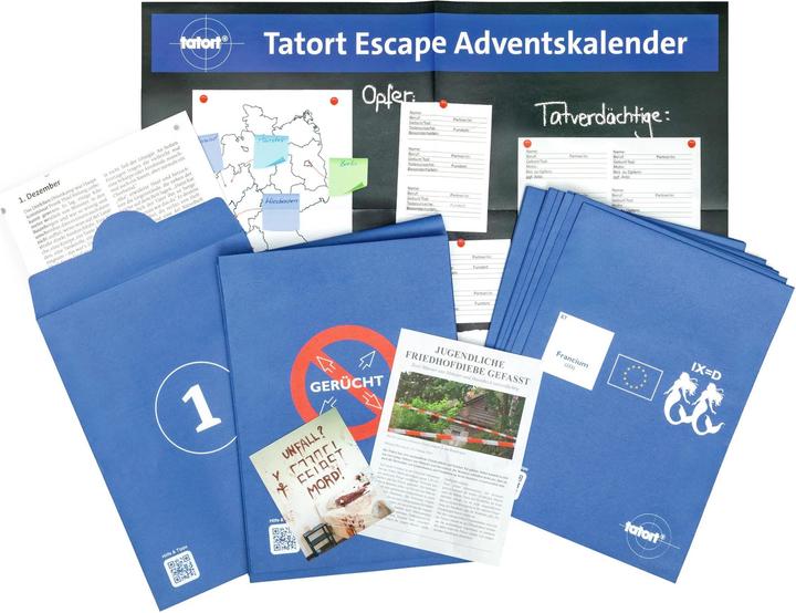 Produktbild Franzis Tatort Escape-Adventskalender: Stille Nacht, letzte Nacht