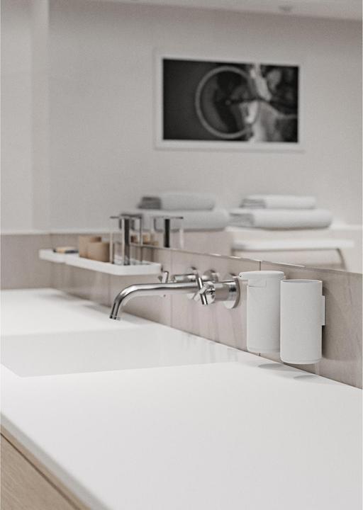 Actual product image Zone Denmark Toothbrush Mug Rim White Matt (15 x 8.5 x 9.5 cm)