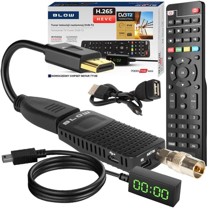 Image du produit Blow Tuner DVB-T2 7000FHD MINI H.265 - DVB-T2 (DVB-T2, Slot CI)