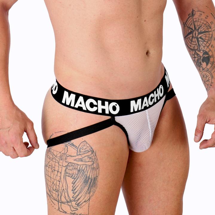 Produktbild Macho Underwear MACHO - MX26X1 JOCK NET WEISS M (M)