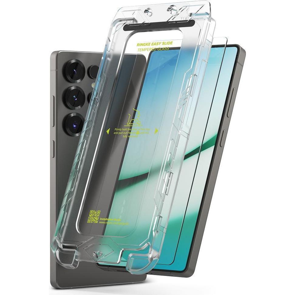 Ringke Easy Slide 2-pack tempered glass for Samsung Galaxy S25 Ultra (2 pz., Samsung Galaxy S25 Ultra), Pellicola protettiva smartphone, Trasparente