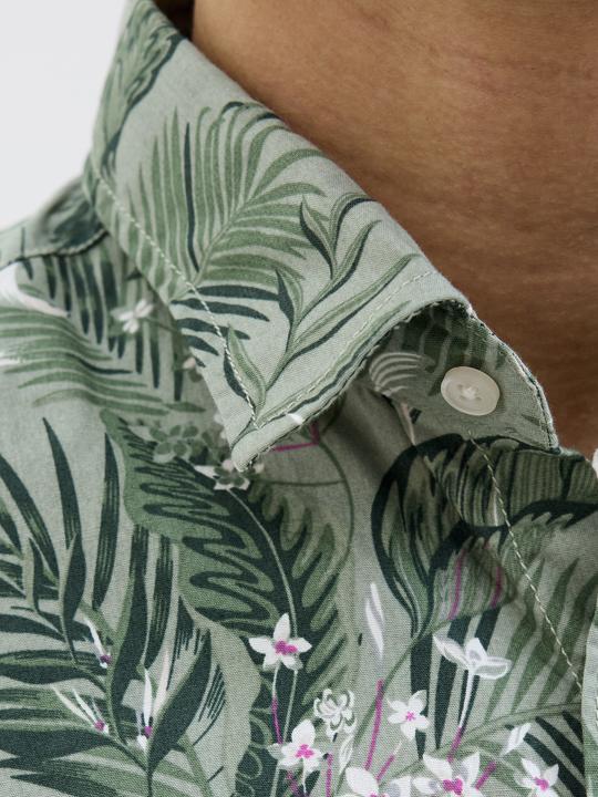 Produktbild Jack & Jones Jjhawaii Aop Shirt Ss Ln (XXL)