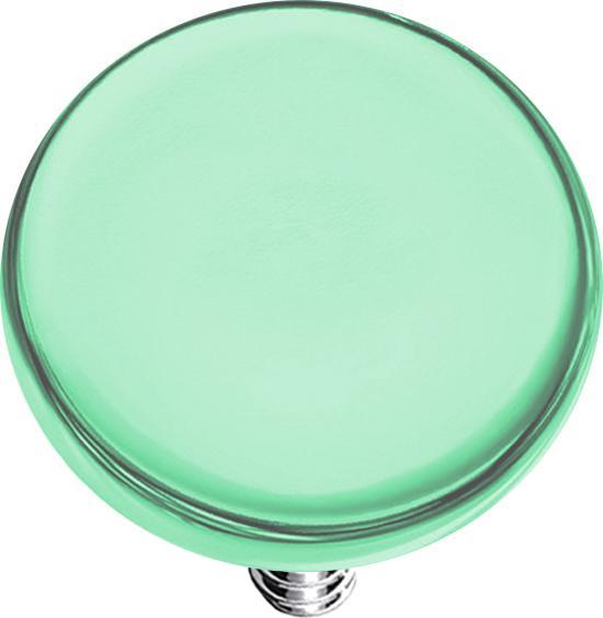 Image du produit Star Piercing Ecran Dermal Anchor vert avec revêtement en titane (sans laiton, Acier chirurgical 316L)