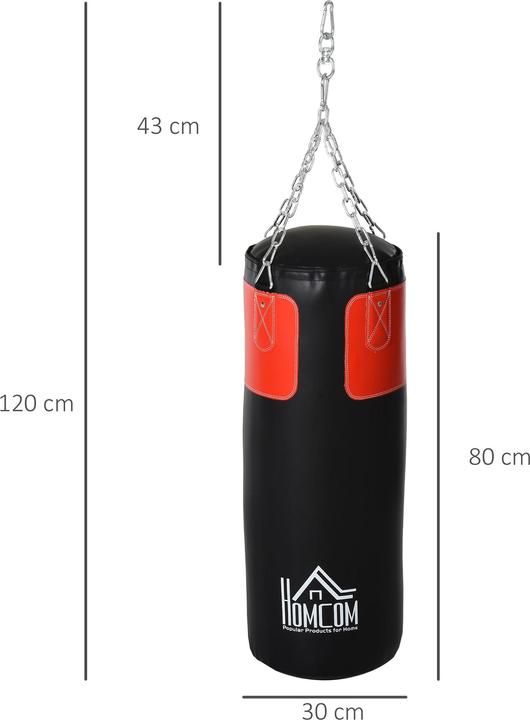 Immagine prodotto Homcom Sacco da boxe con guantoni da boxe (30 cm, 16 kg)