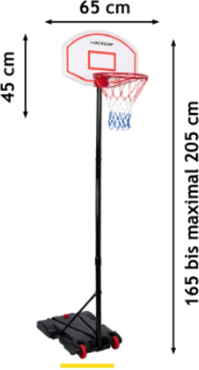 Produktbild Dunlop Basketballkorb mit Ständer, 165-205 cm