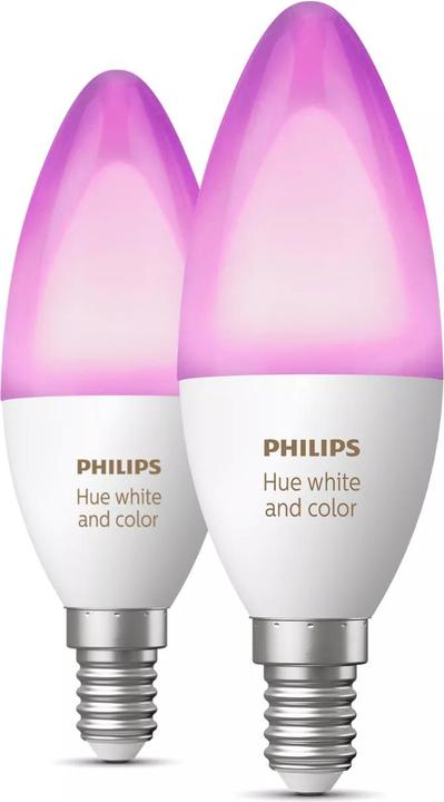 Immagine prodotto Philips Tonalità Bianco & Colore Ambiente 2 Estensione (E14, 470 lm, 2 x)