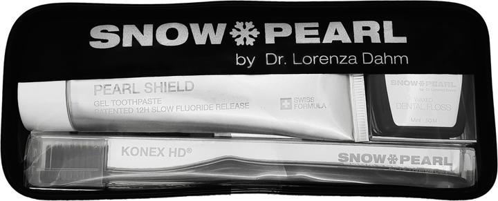 Produktbild Snow Pearl Travel Kit SHIELD mit Gel Zahnpasta schwarz (75 ml)