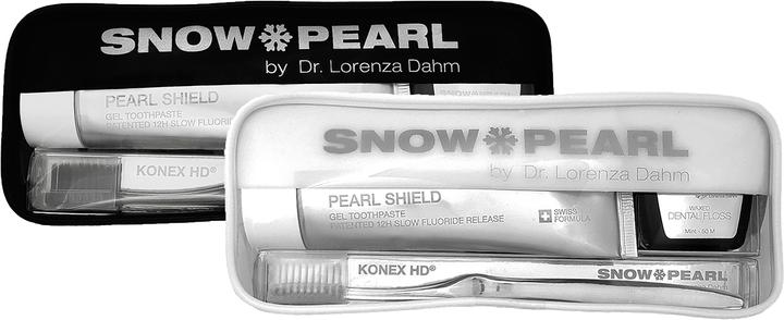 Produktbild Snow Pearl Travel Kit SHIELD mit Gel Zahnpasta schwarz (75 ml)