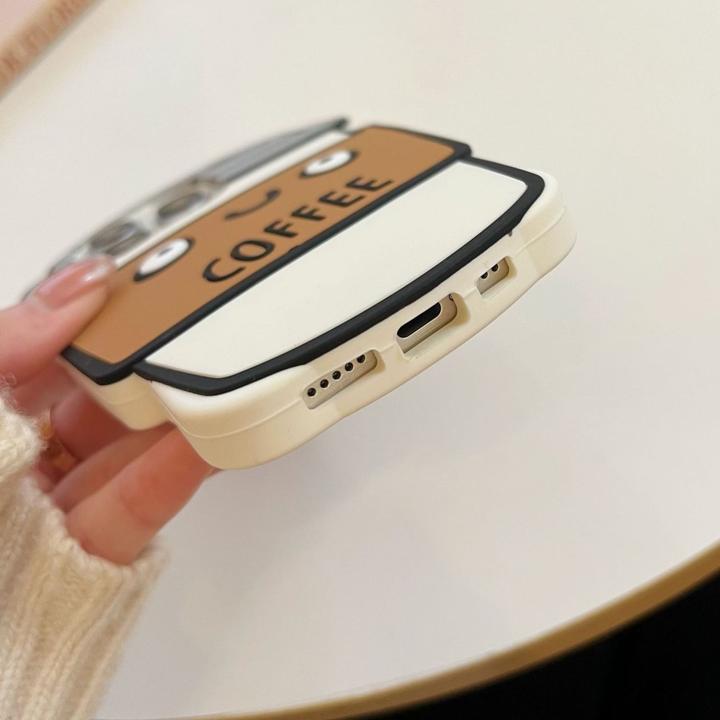 Actual product image Ueli Express Funny 3D silicone coffee cup sleeve (Apple iPhone 15 Pro Max)