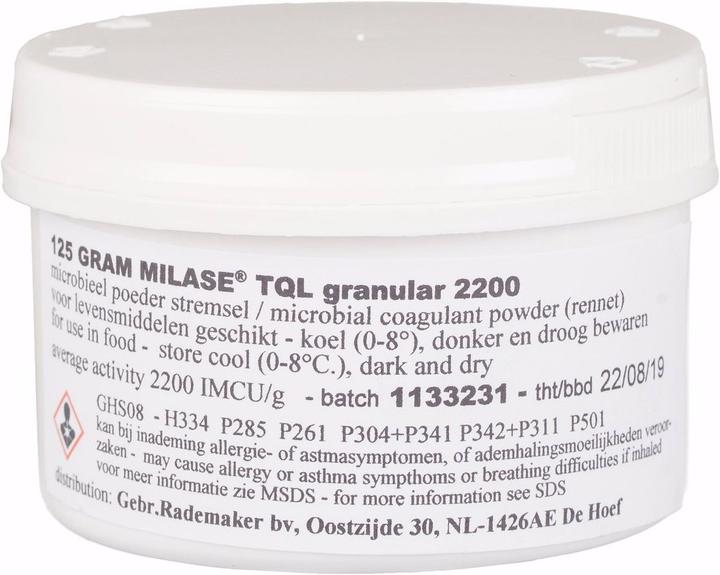 Actual product image Milky Rennet powder