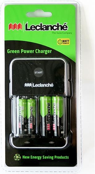 Produktbild Leclanché Set aufladbare Batterie 5H Ladegerät, 2x AAA (900mAh) 2x AA (4 Stk.)