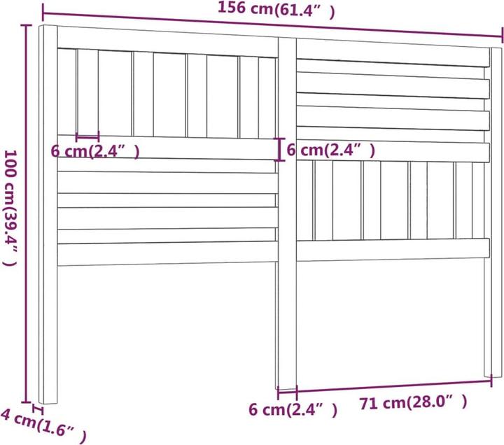 Actual product image VidaXL Kipper (156 x 4 x 100 cm)
