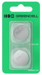 Immagine prodotto GreenCell Charger Green cell Baterijas Green Cell 2x Lithium CR2032 3V 220mAh (2 pz., CR2032, 220 mAh)