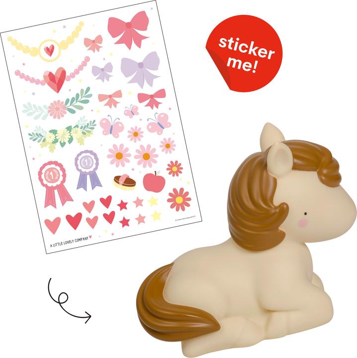 Image du produit A Little Lovely Company Veilleuse enfant cheval Maxi avec autocollant