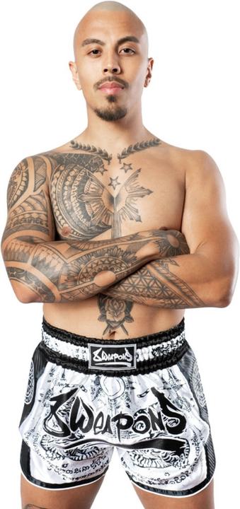 Image du produit 8Weapons 8 Weapons Muay Thai Shorts Carbon - Sak Yant Tigers (S)