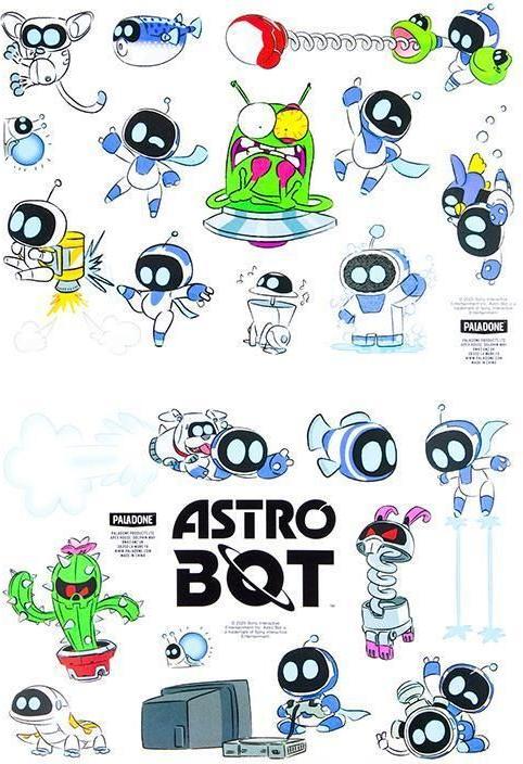 Actual product image Paladone Products Astro Bot Vinyl Sticker Set Astro Bot (47 Sticker)