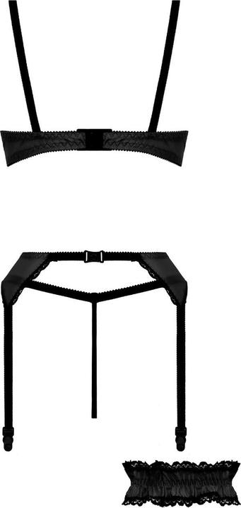 Produktbild Christine Le Duc 3teiliges BHSet Gush Schwarz (L)